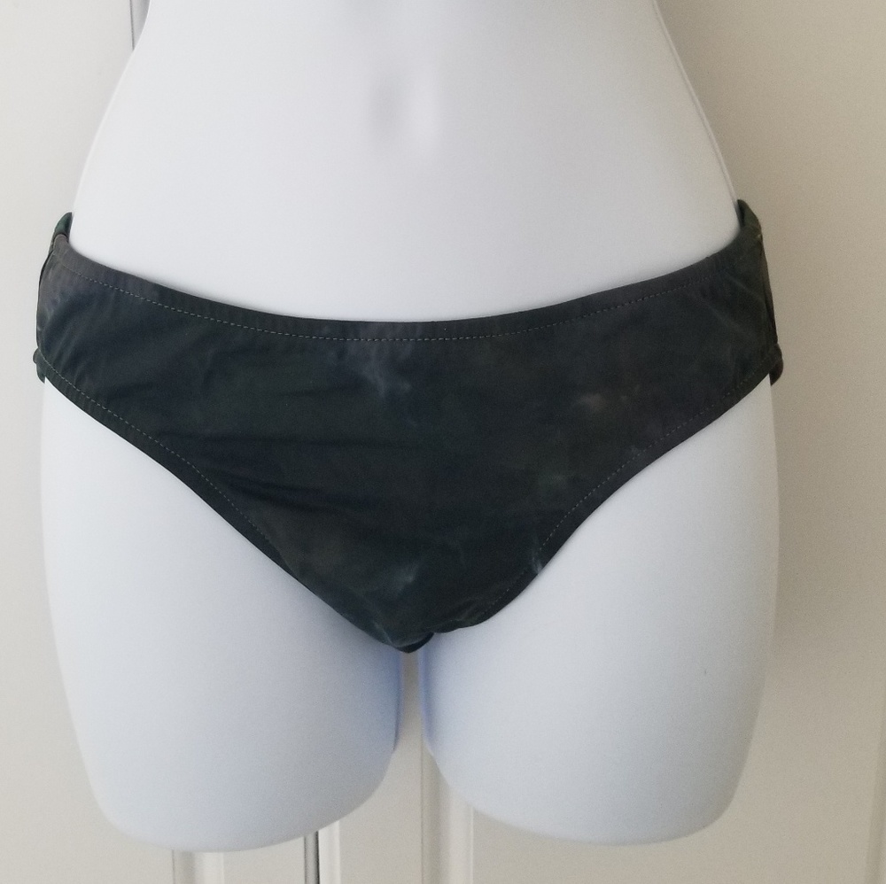 Dark Tie Dye Bikini Bottoms Full Low Rise